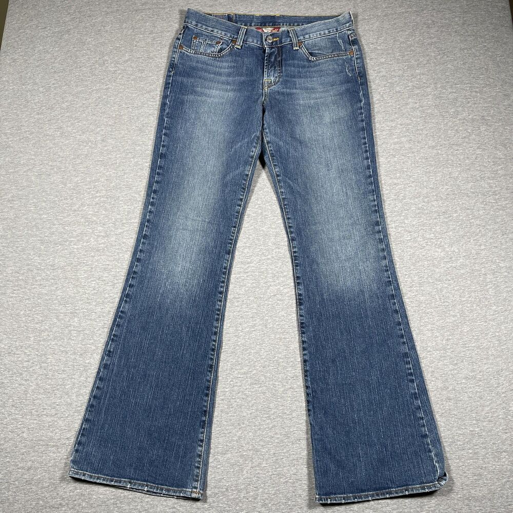 Lucky Brand Flared Jeans Womens 8/29 Blue Medium Wash Stretch Denim